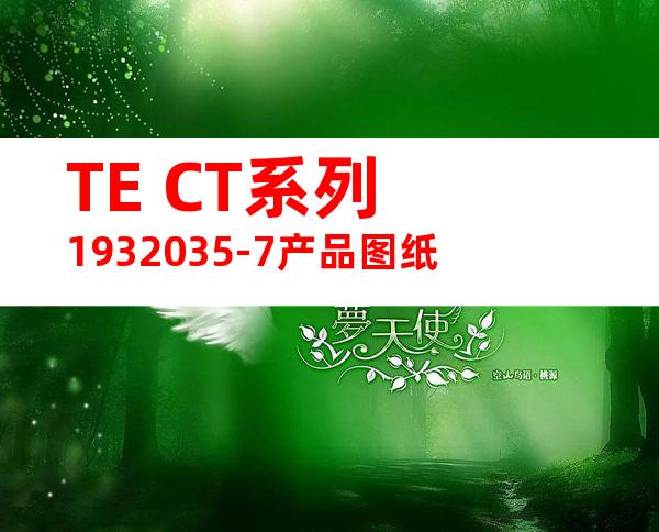 TE CT系列 1932035-7产品图纸